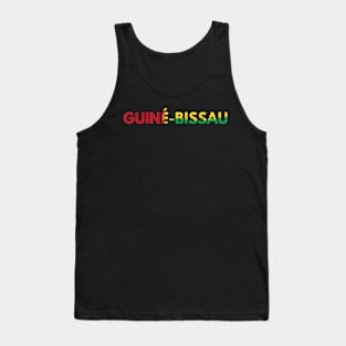 Guiné-Bissau painted with flag colors Tank Top